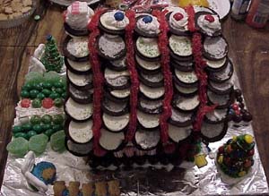 The wonderfully decorated roof!