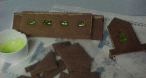 There are over 40 stained glass windows in our gingerbread church.