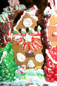 One detailed side of the castle.