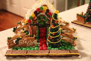 Gingerbread Ski Shop by Kristy