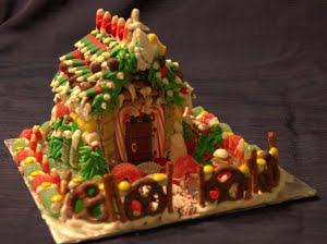 Meleta made a church this year. Notice the varied fences.