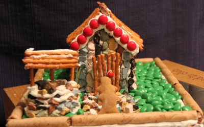 Daniela's house and wishing well.