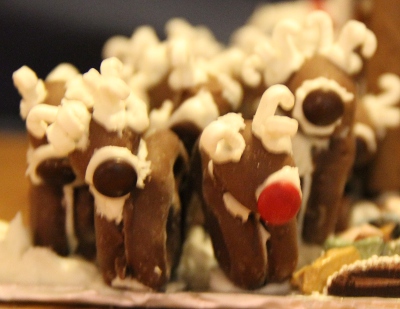 Of course Rudolph is guiding the sleigh tonight.