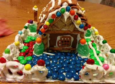 David's house.