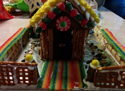 M's house.