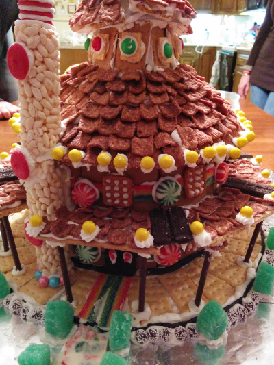 Rice krispie chimney.