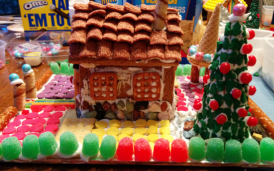 Paulson's house. Creative trees.