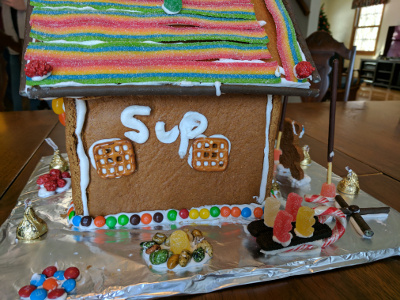 And finally, Aubury's house of greetings.