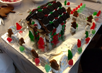 Debi's Christmas themed house.