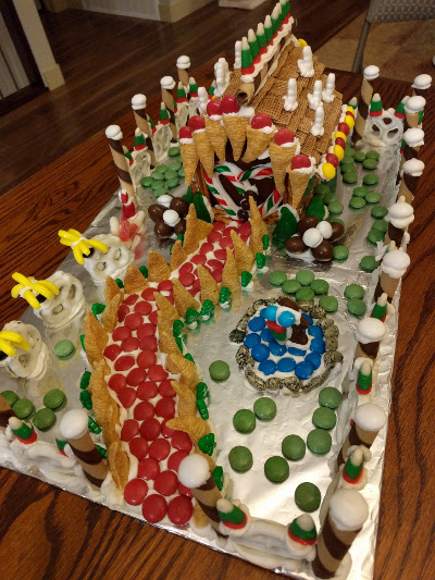 I decorated a house to leave with mom for Christmas.