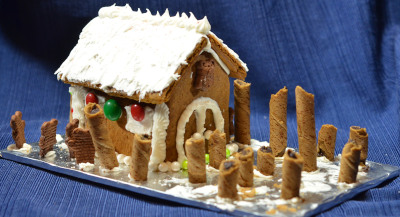 Alexia's house. Check out the icing roof!